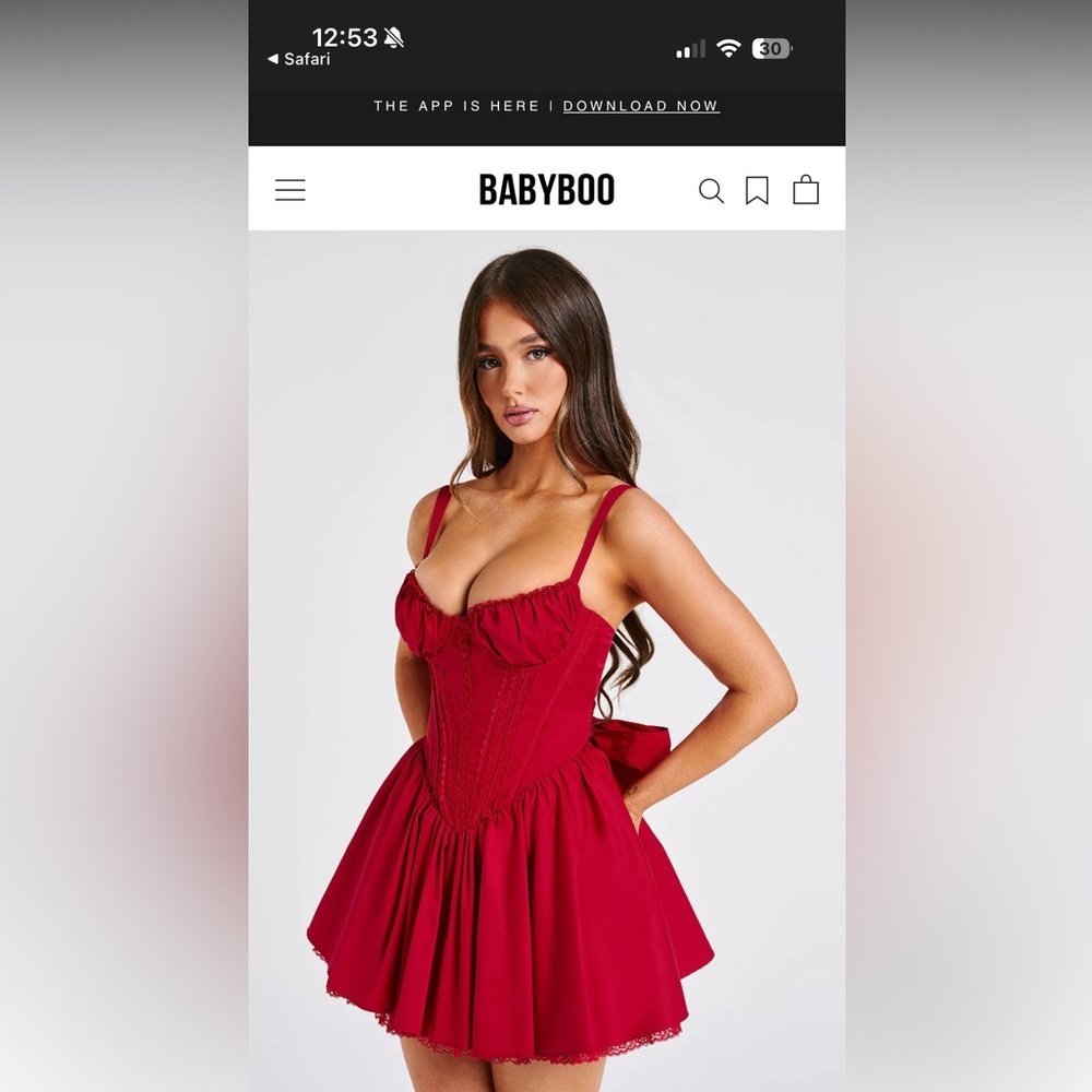 Chic Red Babyboo Mini Dress